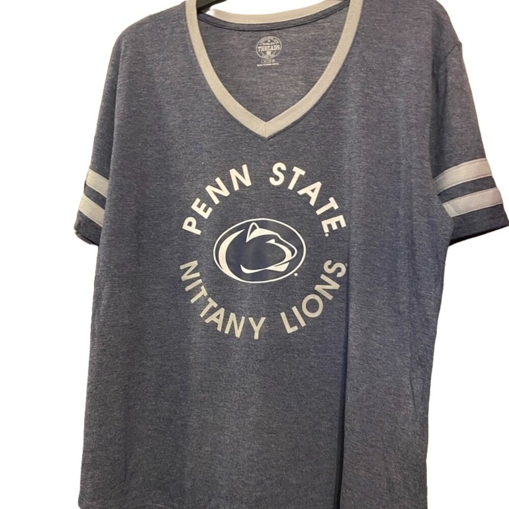 Penn State University Nittany Lions Rivalry Threads Women's V-Neck Tee Shirt, XL